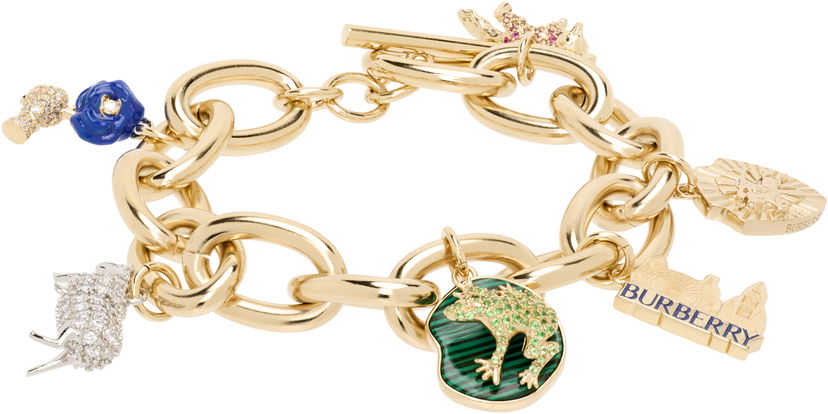 Браслет Burberry Burberry Gold-Tone Charm Bracelet Жовтий | 8112024