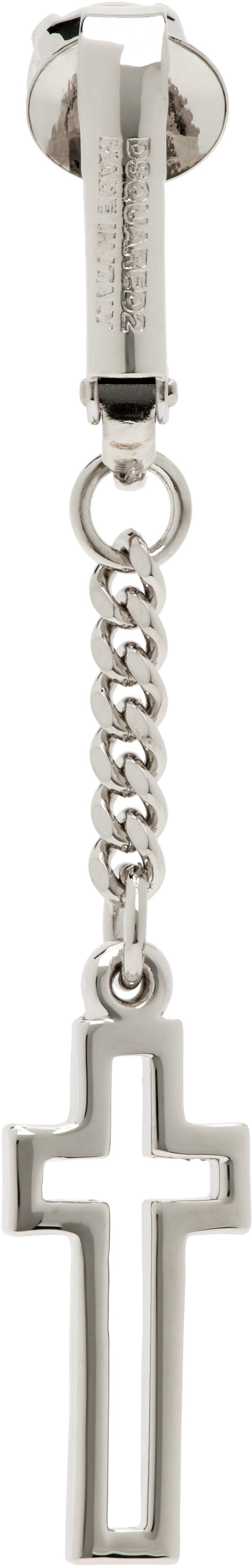 Сережки DSQUARED2 Dsquared2 Clip-On Cross Earring Металік | ERM0064_37201104_F124