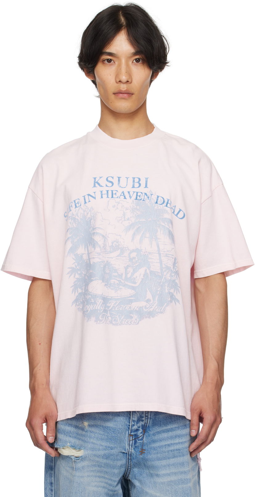 Футболка Ksubi Paradiso Ekcess Graphic T-Shirt Рожевий | MPF25TE004