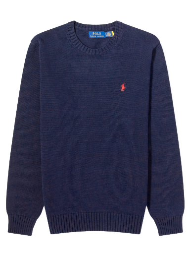 Cветр Polo by Ralph Lauren Crewneck Knit темно-синій | 710810846001
