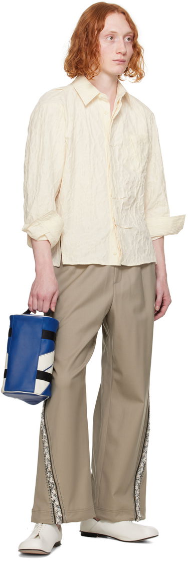 Сорочка ADER ERROR Textured Button-Up Shirt бежевий | BN01SSSH0102IV, 3