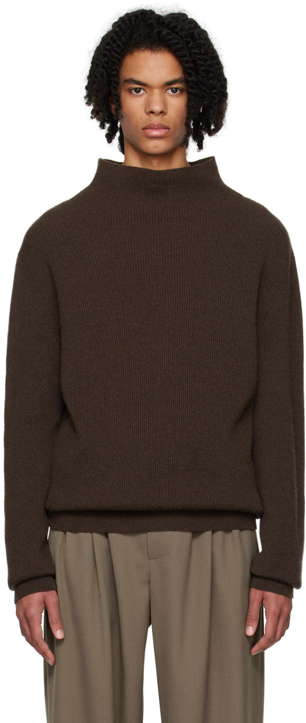 Cветр The Row Knit Turtleneck Sweater Коричневий | 52-F377
