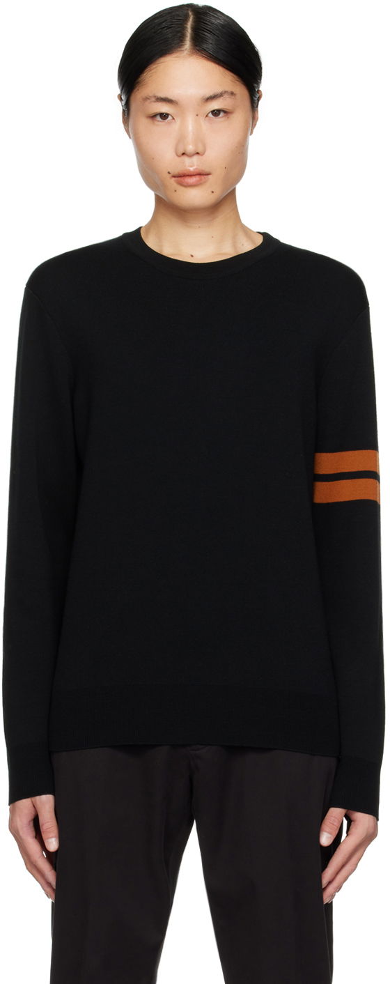 Cветр ZEGNA Striped Sweater чорний | E8M91-110