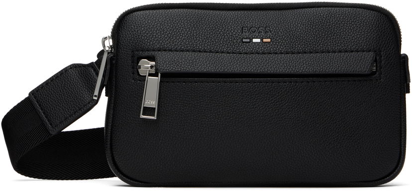 Сумка BOSS Pebble-Grained Faux-Leather Bag чорний | 50548031