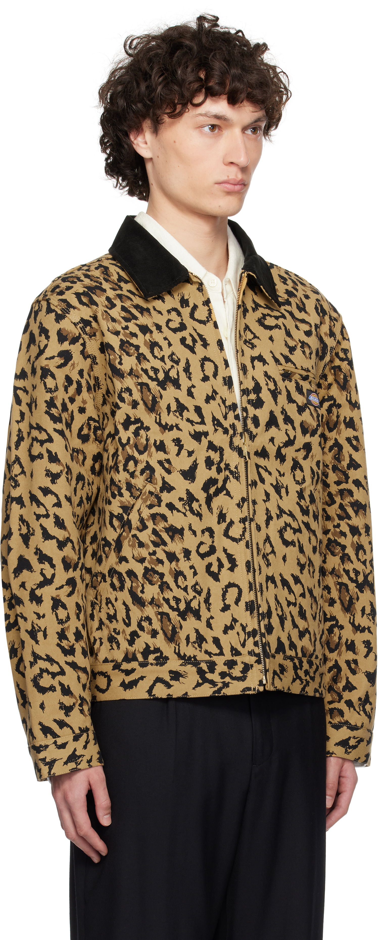 Куртка WACKO MARIA WACKO MARIA x Dickies Leopard Print Work Jacket бежевий | 25SS-WMO-DC03, 1