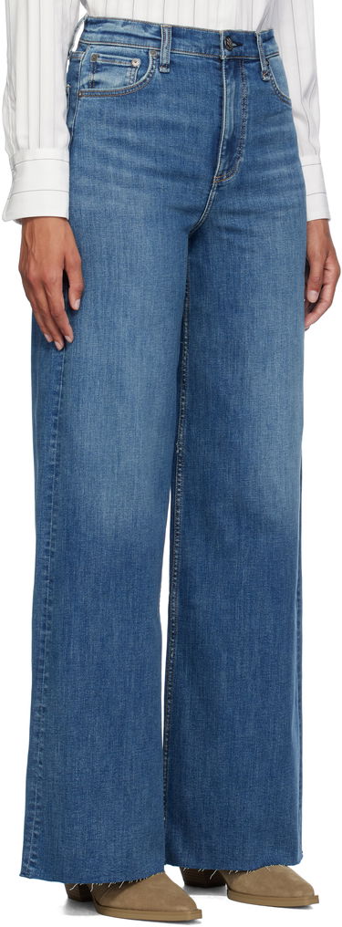 Джинси rag & bone Rag & Bone Flexi Sofie Wide-Leg Jeans Синій | WDD24F2952FUWI, 1
