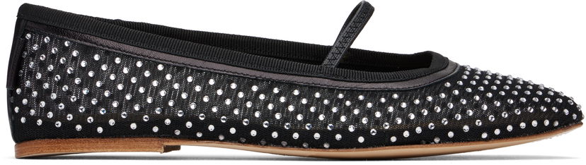 плаття A.P.C. A.P.C. Swan Crystal-Embellished Ballerina Flats чорний | PAAGG-F53295