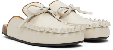 Одяг JW Anderson JW Anderson Ruffle Slip-on Loafers білий | LF0068-LA0323, 3