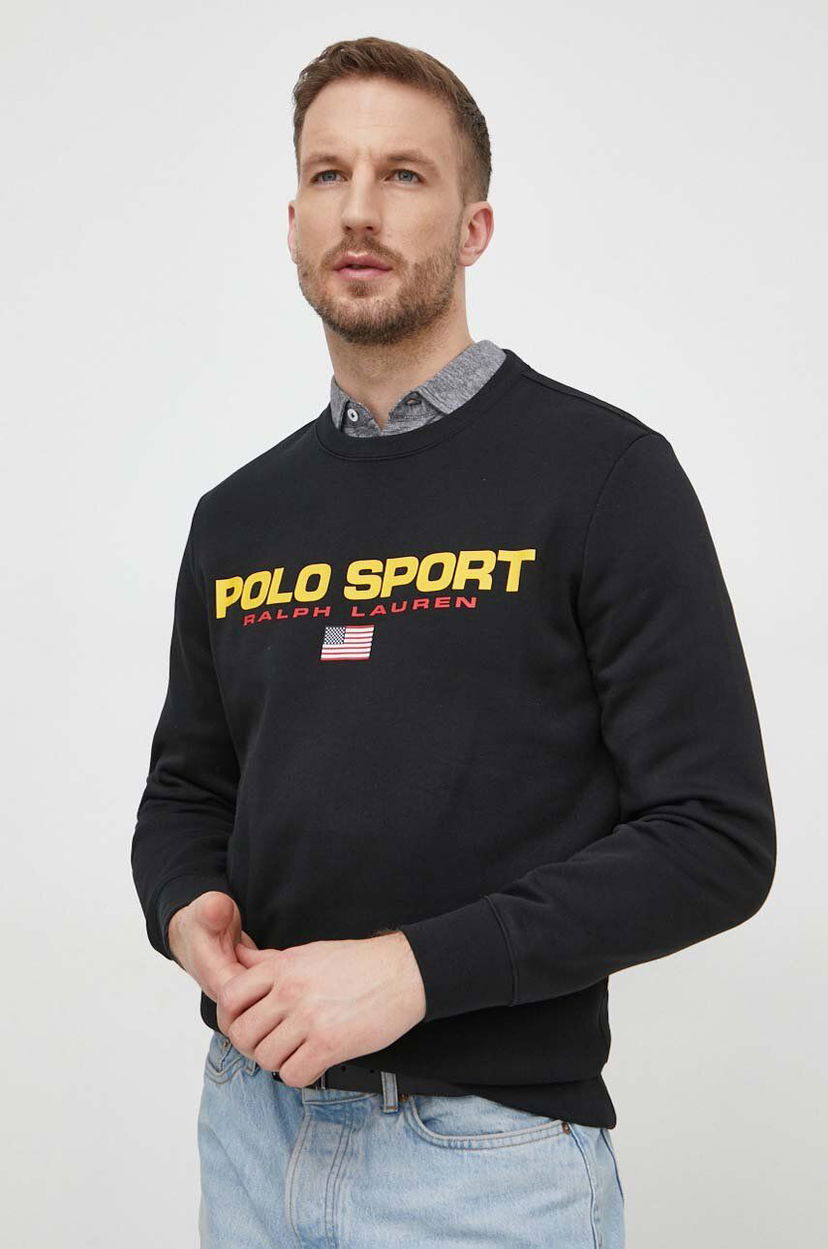 Світшоти Polo by Ralph Lauren Black Printed Sweatshirt чорний | 710835770