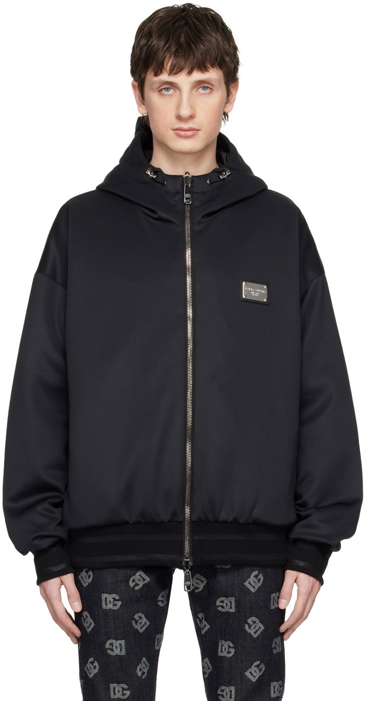Куртка Dolce & Gabbana Black Reversible Jacket чорний | G9ZT7TFUGK6