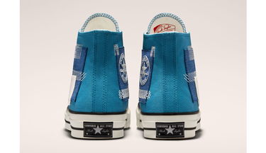 Кросівки та взуття Converse Chuck 70 High Patchwork Синій | A00733C, 4