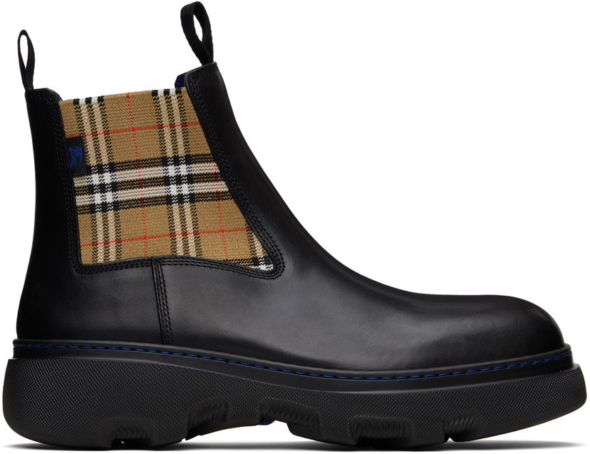 Кросівки та взуття Burberry Burberry Creeper Low Chelsea Boots чорний | 8105183