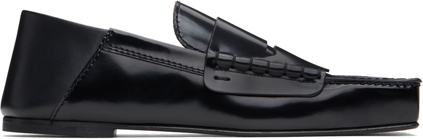 Кросівки та взуття Jacquemus La Casa Les Loafers Carré Loafers чорний | 24H246FO147-4036