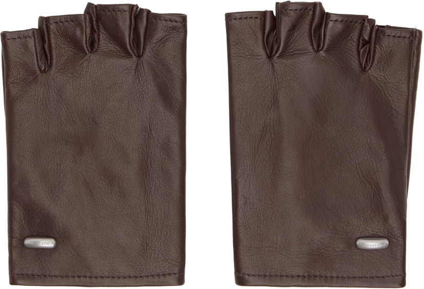 Рукавички OUR LEGACY Leather Fingerless Biker Gloves Коричневий | A4258BC
