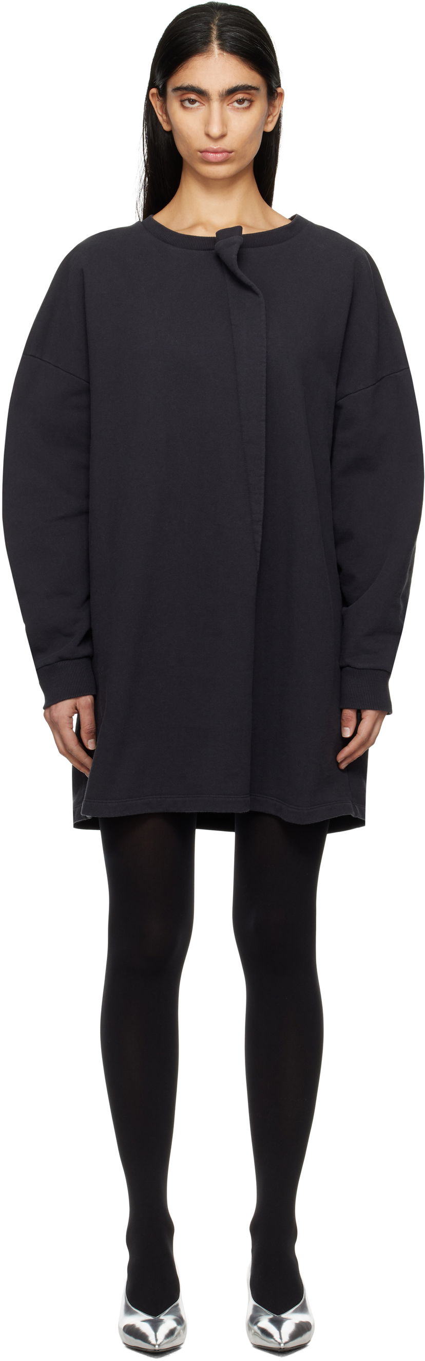 плаття Maison Margiela MM6 Maison Margiela Sweat Jersey Darting Minidress чорний | S52DA0050 M25014