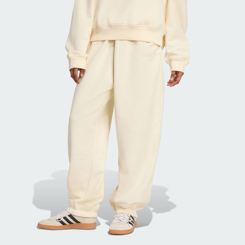Спортивні штани adidas Performance Essentials Linear Oversized Joggers бежевий | JX3142