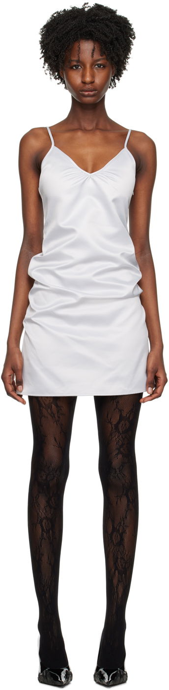 плаття We11done We11done Draped Slip Mini Dress Сірий | WD-OP1-23-124-W-SV