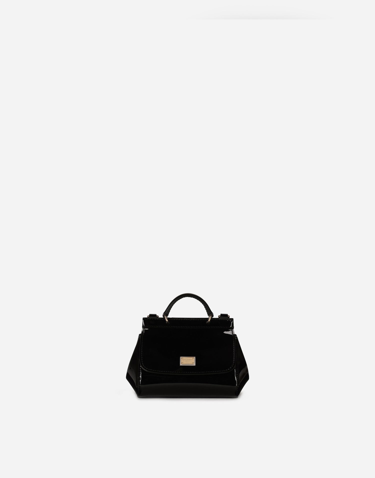 Сумочка Dolce & Gabbana Dolce & Gabbana Mini Sicily Patent Leather Bag чорний | EB0003A106780999, 0