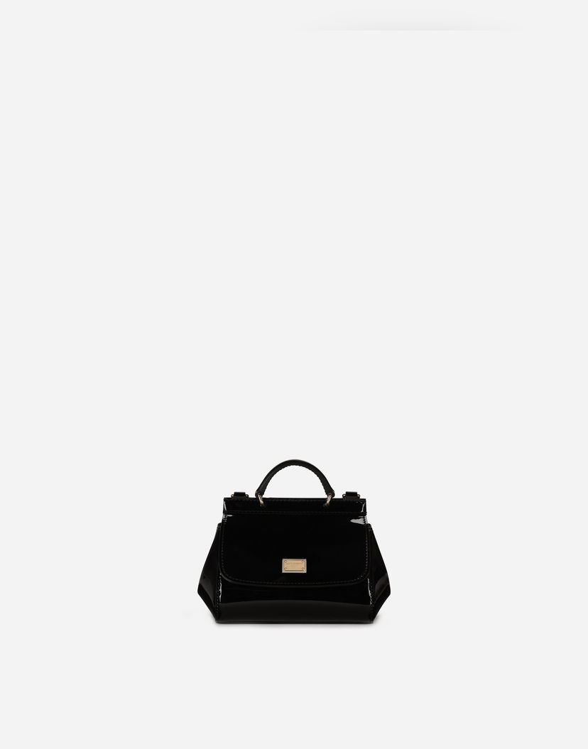 Сумочка Dolce & Gabbana Dolce & Gabbana Mini Sicily Patent Leather Bag чорний | EB0003A106780999