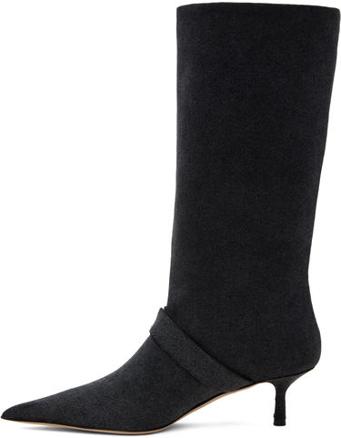 Одяг Blumarine Blumarine Jeanne Denim Kitten Heel Boots чорний | 6F3525TX02994013, 2
