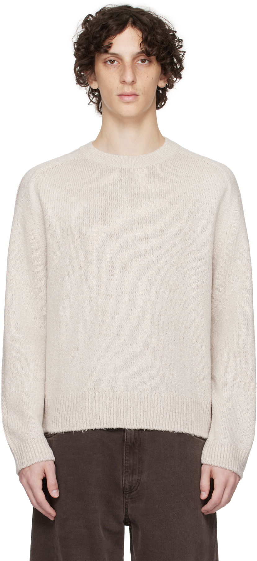 Cветр OUR LEGACY OUR LEGACY True Roundneck Sweater бежевий | M2253TO