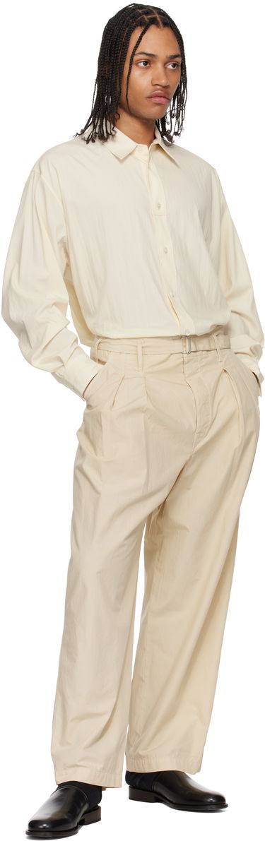 Сорочка LEMAIRE Lemaire Loop Button-Up Shirt бежевий | SH1169 LF1370, 4