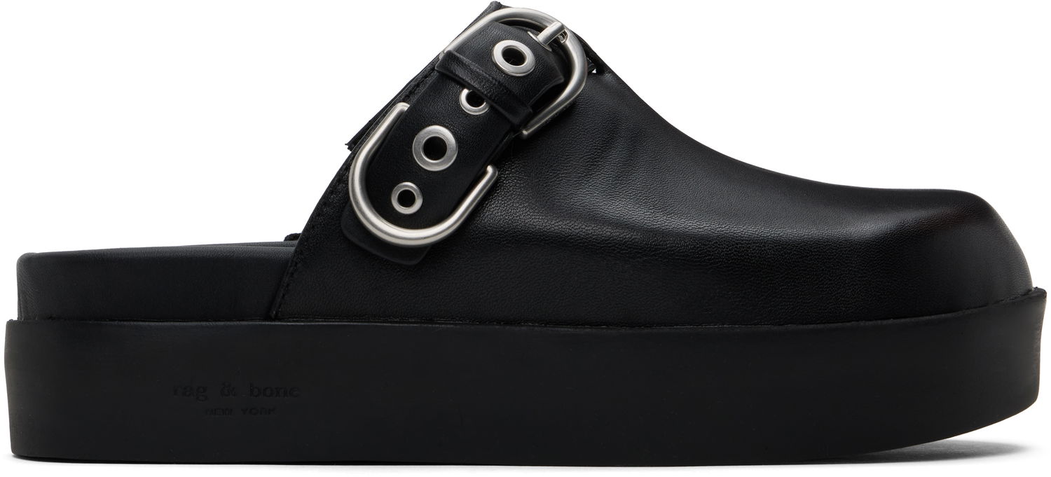 Одяг rag & bone Rag & Bone Geo Platform Mules чорний | WFF24HF1003LE03, 0