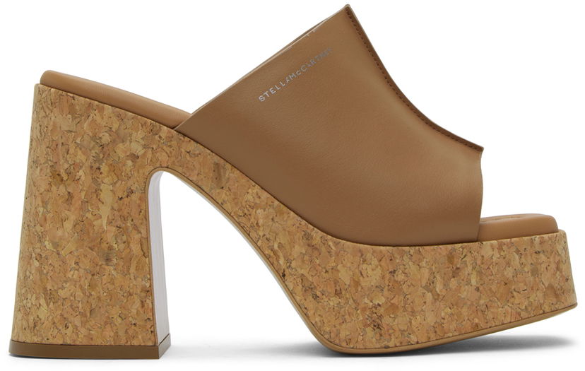 Кросівки та взуття Stella McCartney Skyla Platform Sandals Коричневий | 810359AP00P0