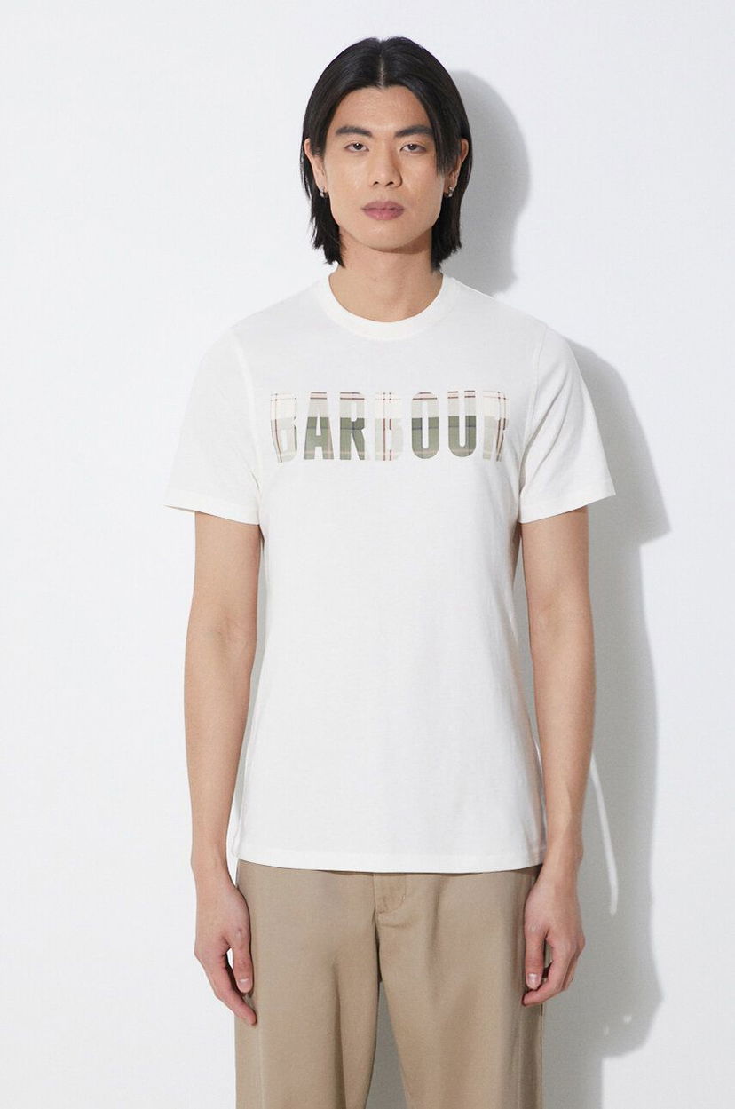 Футболка Barbour T-Shirt With Print бежевий | MTS1275