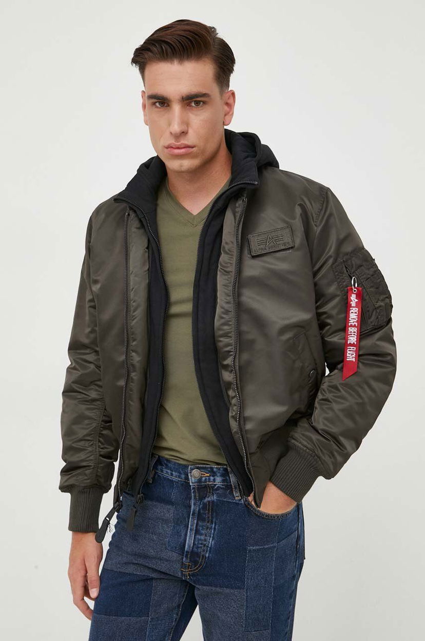 Куртка бомбер Alpha Industries MA-1 D-Tec Bomber Jacket Зелений | 183110.413