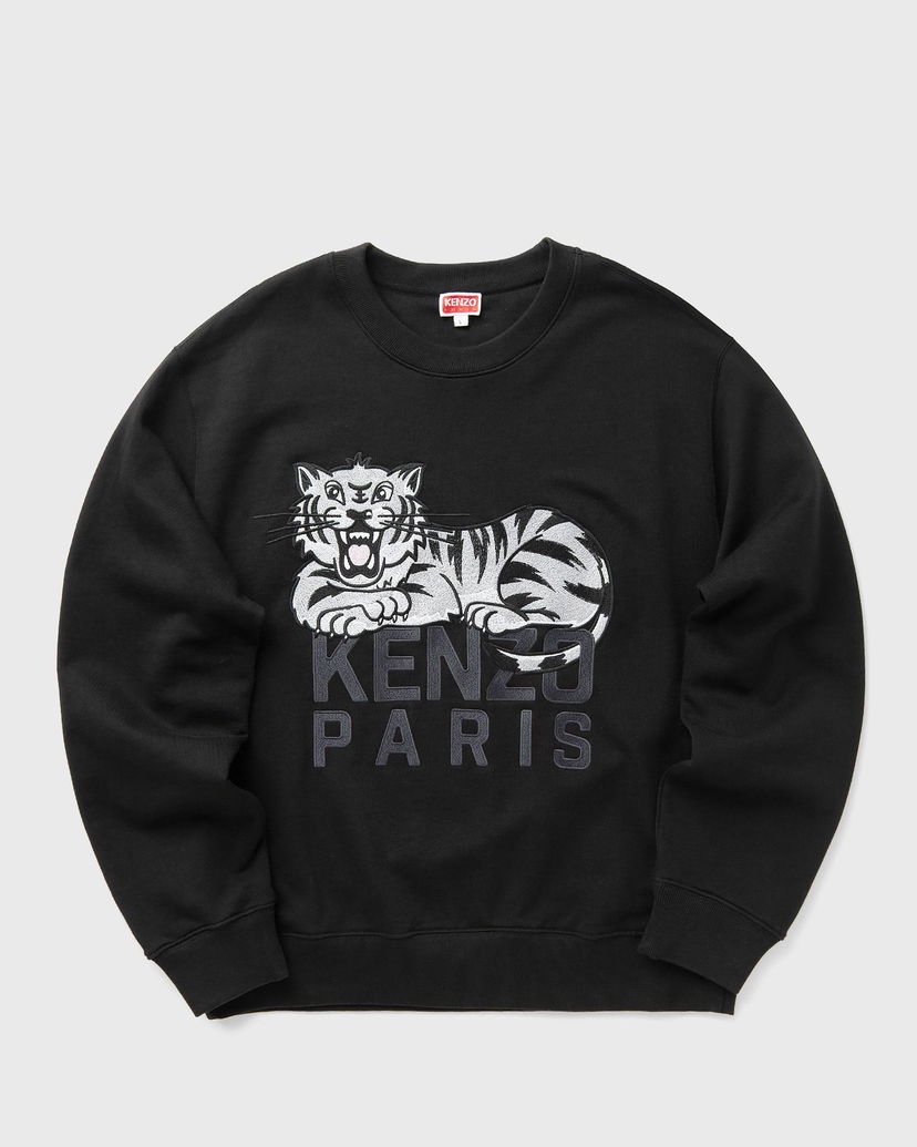 Cветр KENZO Kenzo Happy Tiger Embroidered Sweatshirt чорний | FF55SW2634MF.99J