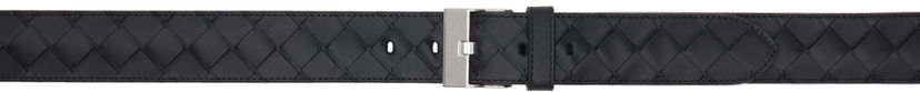 Ремені Bottega Veneta Intrecciato Watch Belt чорний | 799046 V4KF1 8803