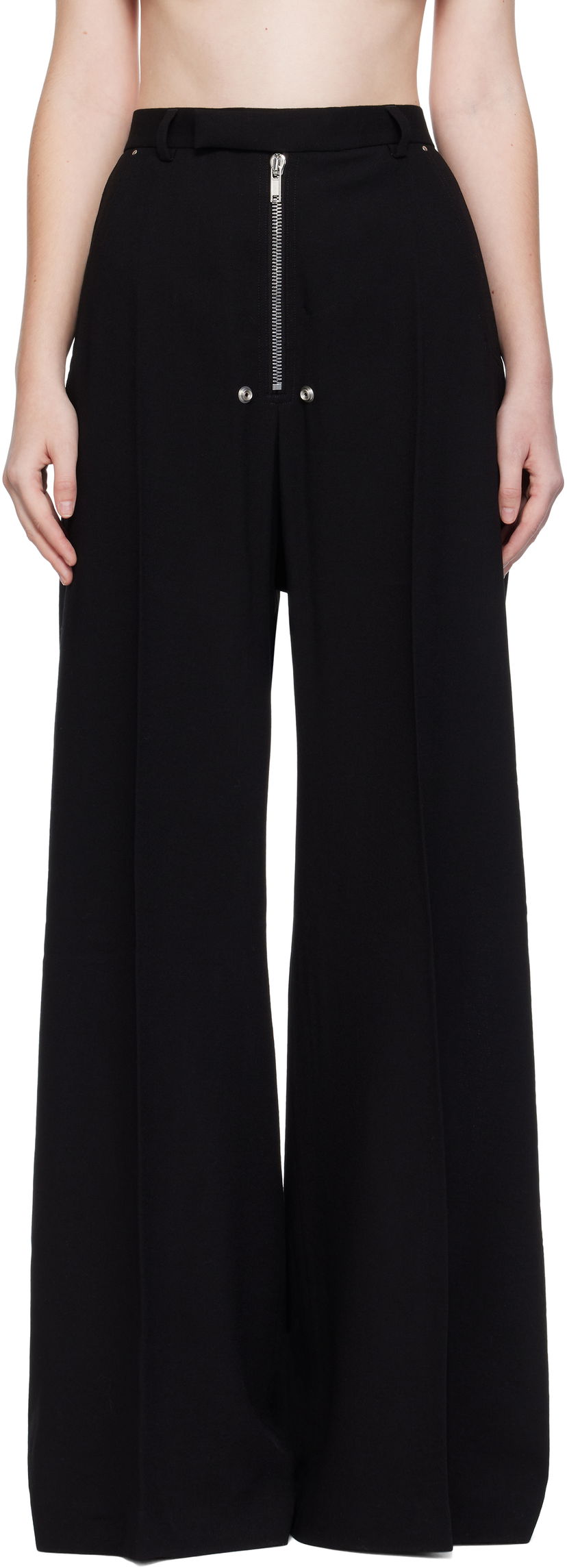 Штани Rick Owens Rick Owens Concordians Tailored Wide Trousers чорний | RP02E4355 WA