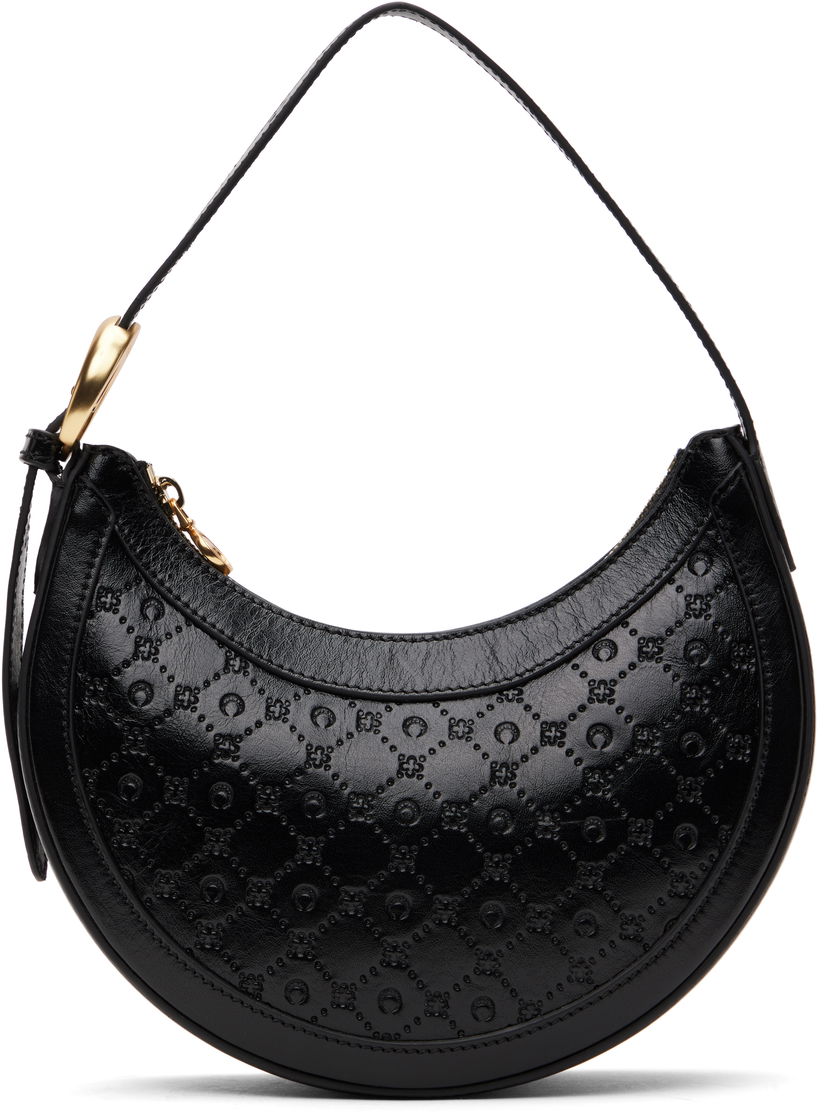 Сумочка Marine Serre Marine Serre Moonogram Embossed Leather Eclips Mini Bag чорний | WBA002A CLEA0051