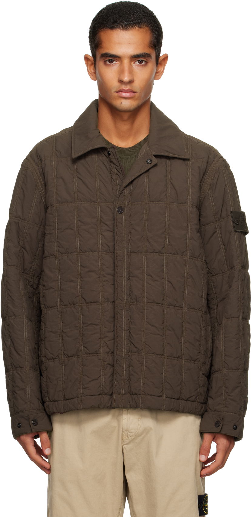 Куртка Stone Island Stone Island Nylon Smerigliato Quilted Jacket Зелений | K2S15 4100099 S00F6
