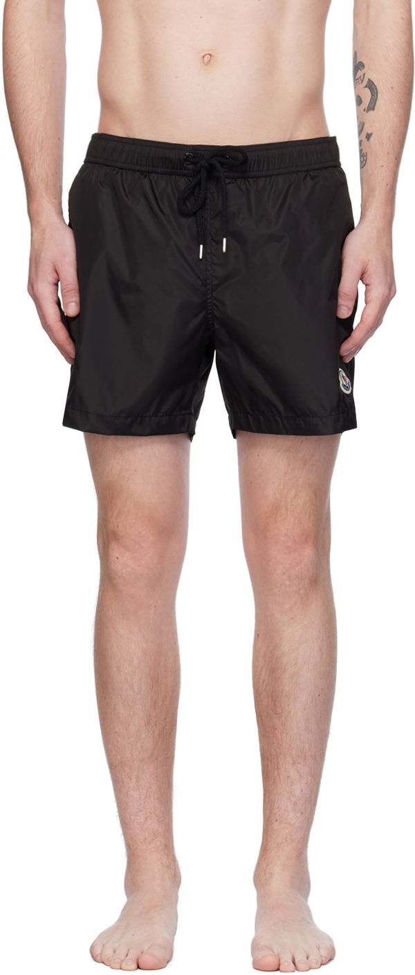 Купальники Moncler Patch Swim Shorts чорний | J10912C0000453326