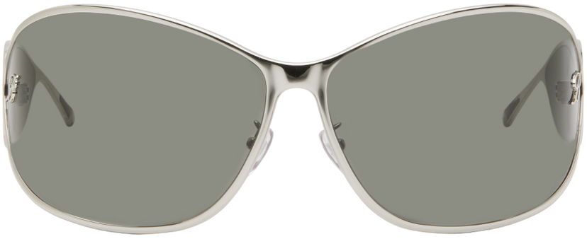 Сонцезахисні окуляри Blumarine Wraparound Sunglasses Металік | P444W088A