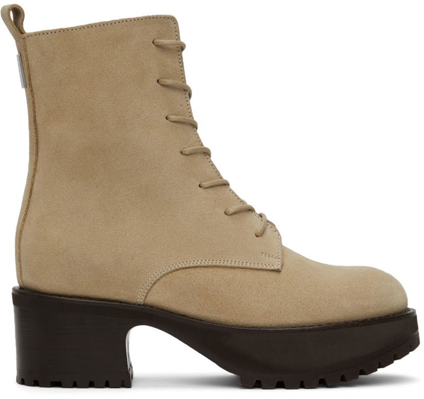 Одяг BY FAR BY FAR Cobain Suede Boots бежевий | 22CRCBCAPUU