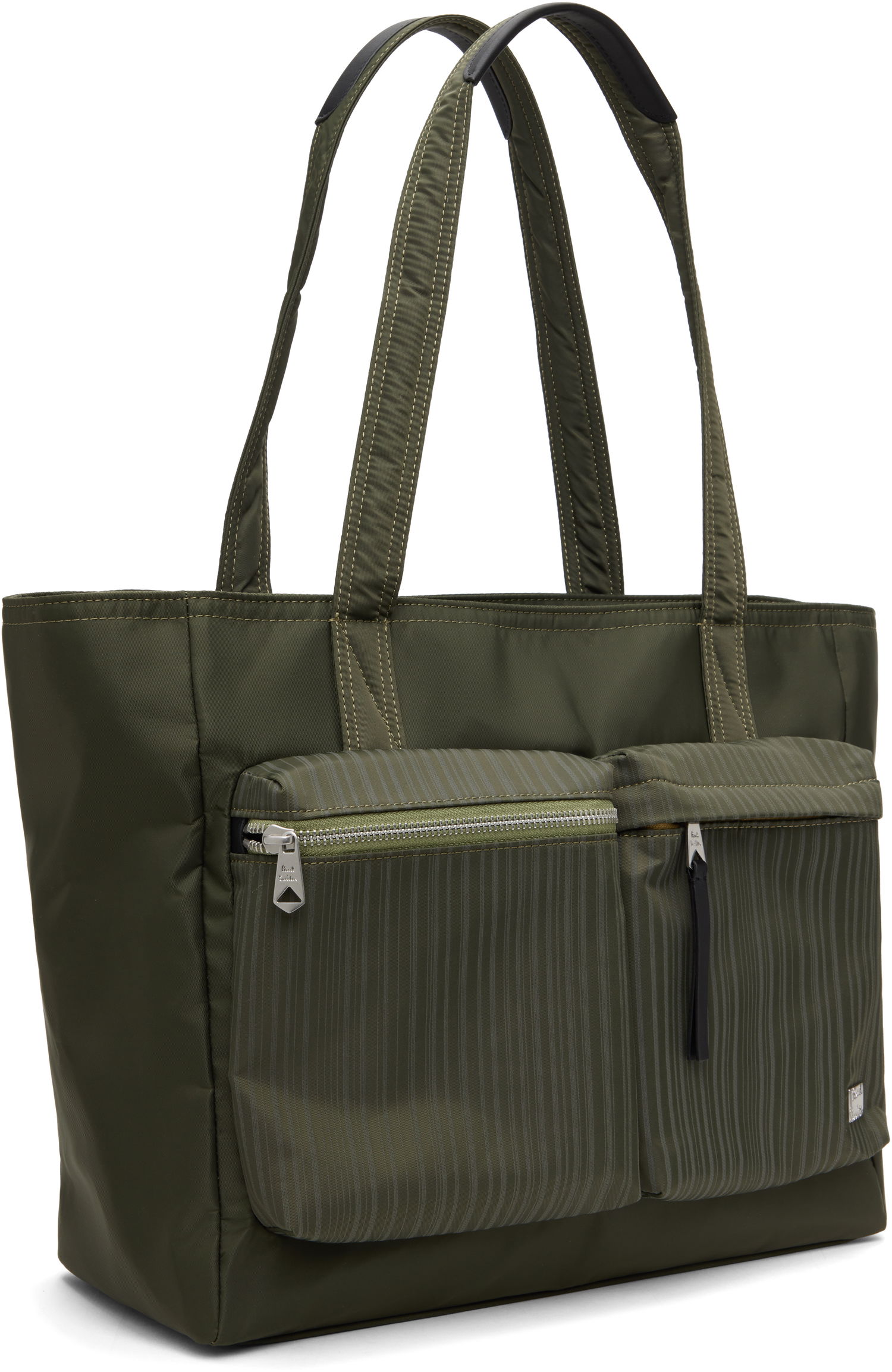 сумка-тоут Paul Smith Paul Smith 'Laser Stripe' Recycled-Nylon Tote Bag Зелений | M1A-8028-PLASER-36, 1