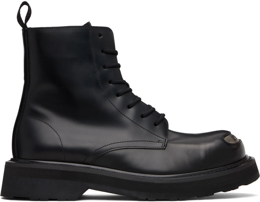 Кросівки та взуття KENZO Kenzo Paris KENZOSMILE Lace-Up Boots чорний | FF65BT111L52