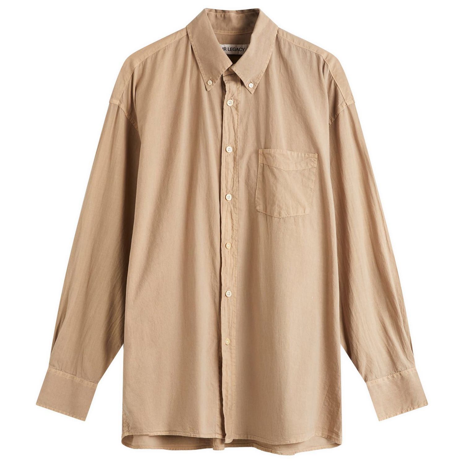 Сорочка OUR LEGACY Our Legacy Borrowed Button Down Shirt, Size Small бежевий | M4232BBPV, 0