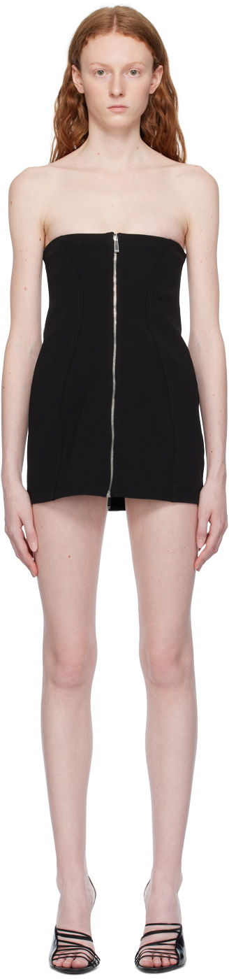 плаття Off-White Off-White Ablohland Zip-Front Minidress чорний | OWDB453S23JER0011000