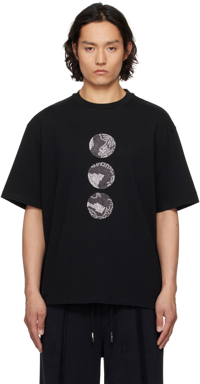 Футболка Feng Chen Wang Feng Chen Wang Patch T-Shirt чорний | FUS19TS11