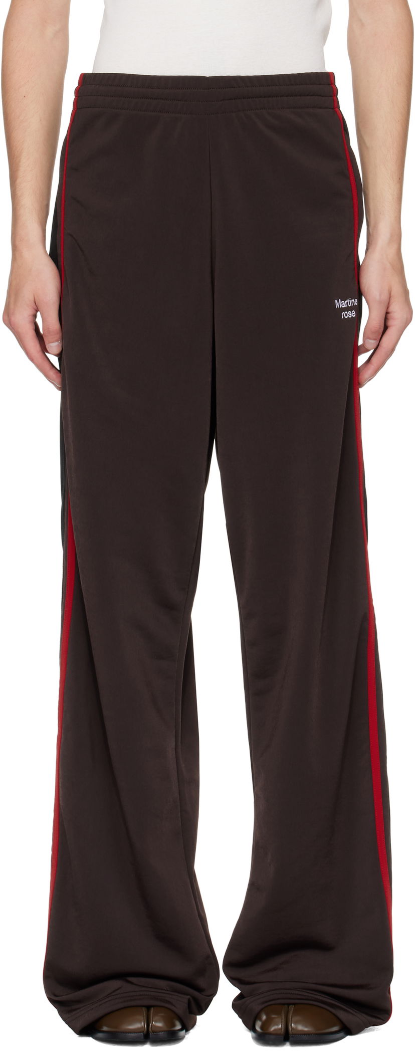 Спортивні штани Martine Rose Martine Rose Wide Leg Track Pants Коричневий | 167JT12722