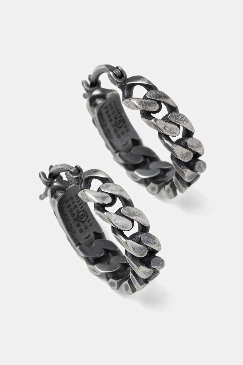 Сережки Maison Margiela MM6 Maison Margiela Oxidized Chain-Link Earrings Металік | SM7VG0100.SV0235.954
