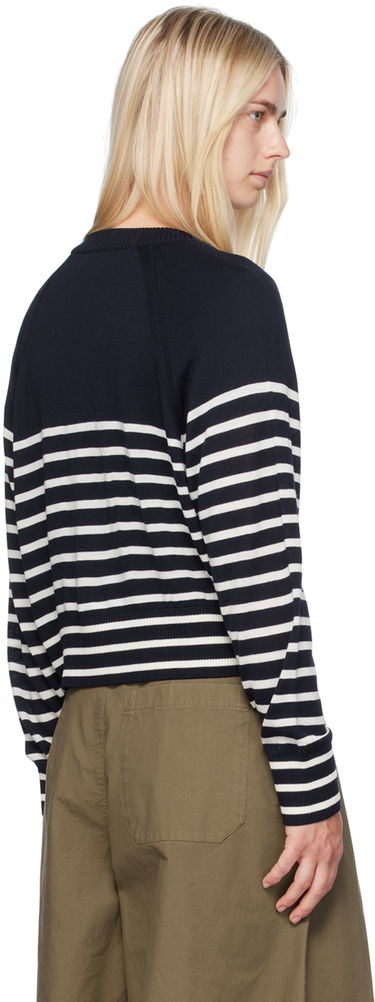 Cветр YMC YMC Foxtail Stripe Cardigan темно-синій | Q8WMD, 2