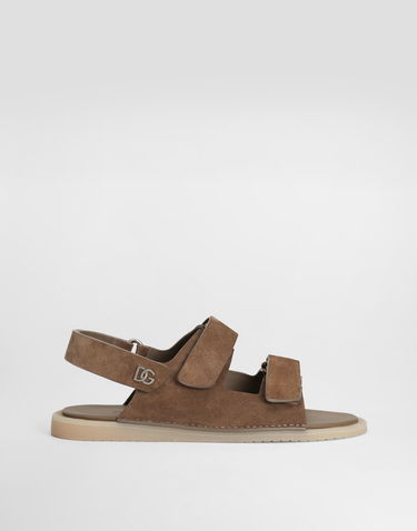 Аксесуари Dolce & Gabbana Dolce & Gabbana Suede Sandals Коричневий | A80492AT44180024, 0