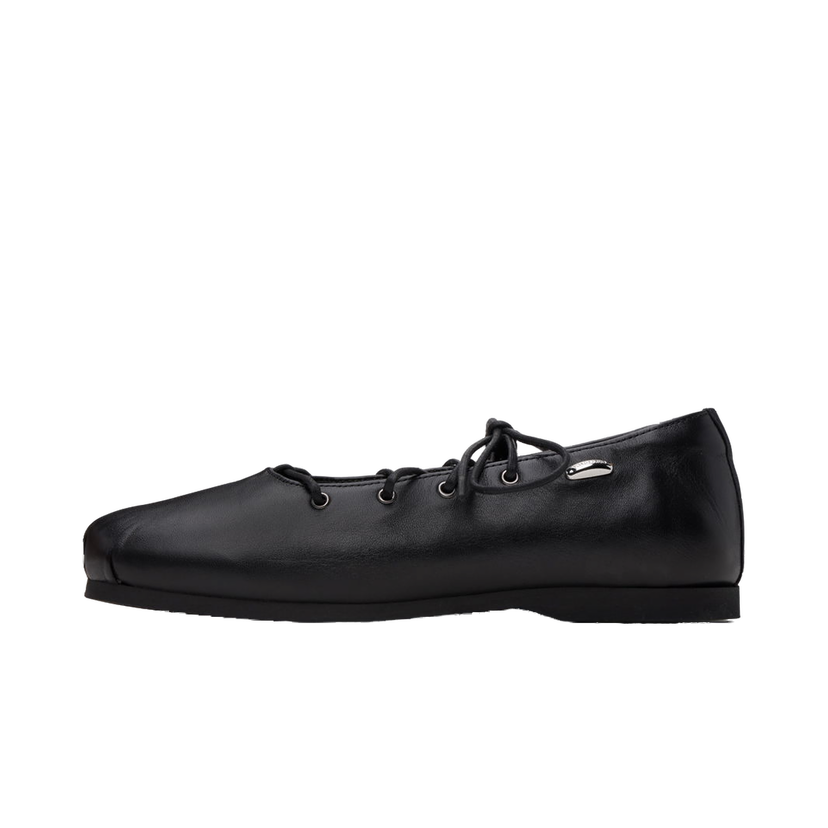 Кросівки та взуття OUR LEGACY Laced Slip In Ballerina Flats чорний | A4247LMB