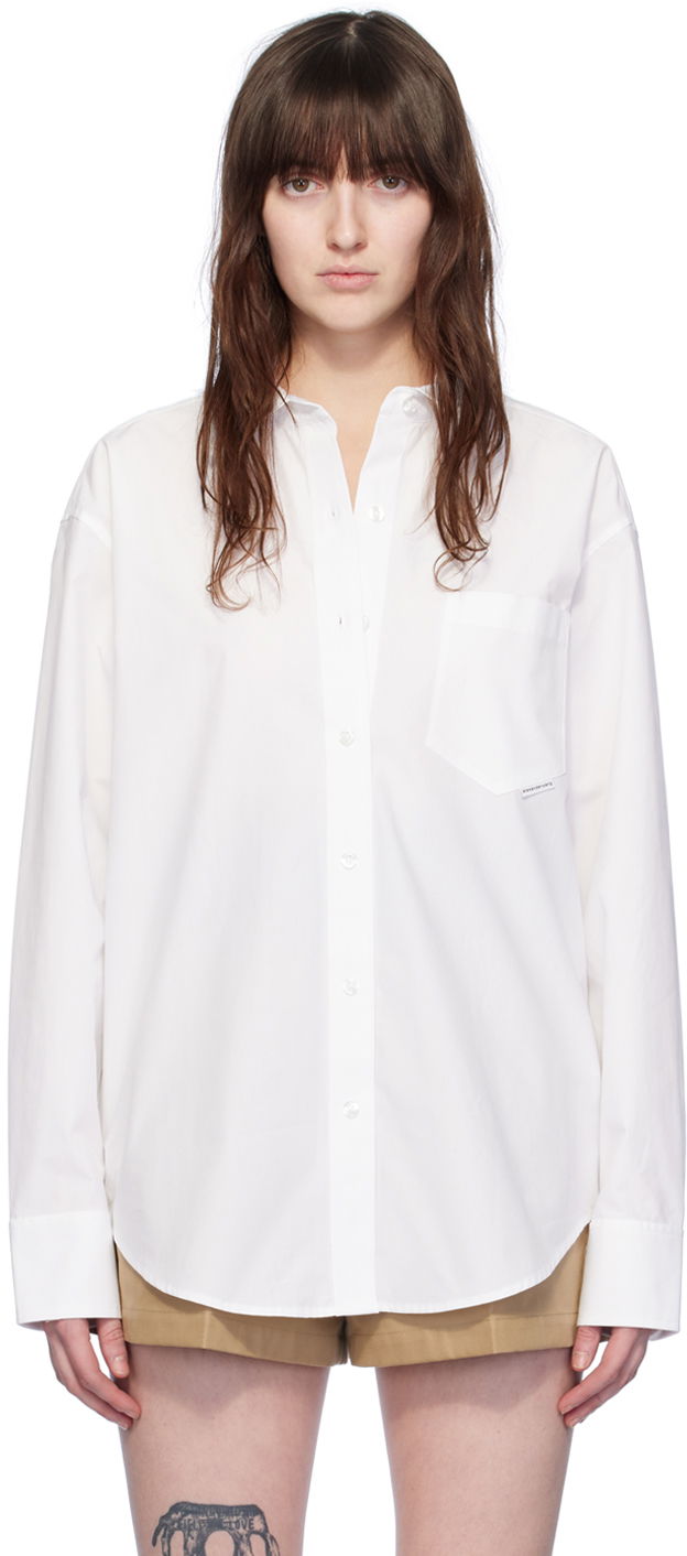 Сорочка Alexander Wang Pocket Shirt білий | 4WC2241482