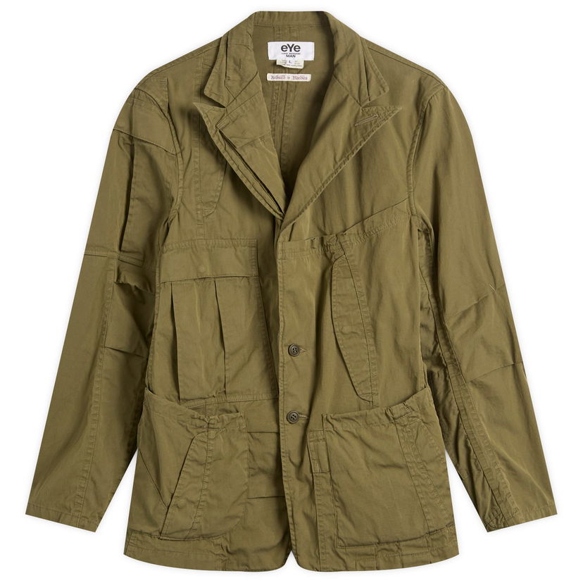 Куртка Junya Watanabe Junya Watanabe MAN x Needles Cotton Nylon Oxford Jacket, Size Medium Зелений | WP-J901-100-1